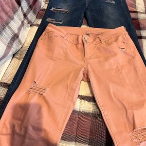 A bundle of two jeans